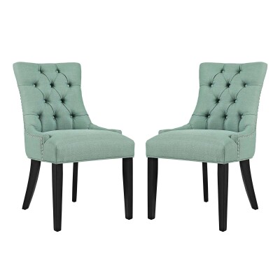 EEI-2743-LAG-SET Regent Dining Side Chair Fabric (Set of 2) Laguna