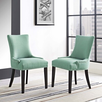 EEI-2746-LAG-SET Marquis Dining Side Chair Fabric (Set of 2) Laguna