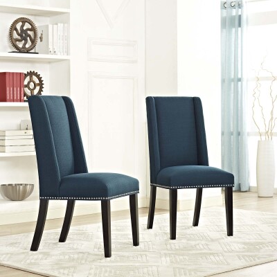 EEI-2748-AZU-SET Baron Dining Chair Fabric (Set of 2) Azure