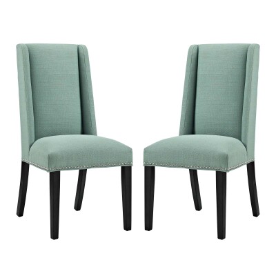 EEI-2748-LAG-SET Baron Dining Chair Fabric (Set of 2) Laguna