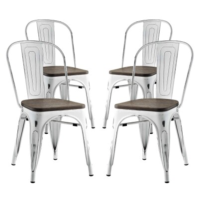 EEI-2752-WHI-SET Promenade Dining Side Chair (Set of 4) White
