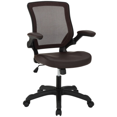 EEI-291-BRN Veer Vinyl Office Chair Brown