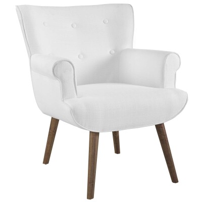 EEI-2941-WHI Cloud Upholstered Armchair White