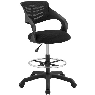EEI-3040-BLK Thrive Mesh Drafting Chair Black