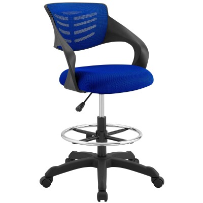EEI-3040-BLU Thrive Mesh Drafting Chair Blue