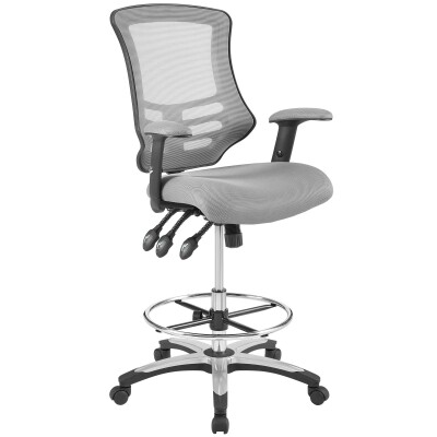 EEI-3043-GRY Calibrate Mesh Drafting Chair Gray