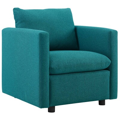 EEI-3045-TEA Activate Upholstered Fabric Armchair Teal