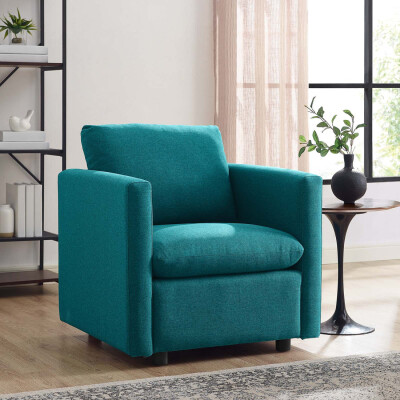 EEI-3045-TEA Activate Upholstered Fabric Armchair Teal