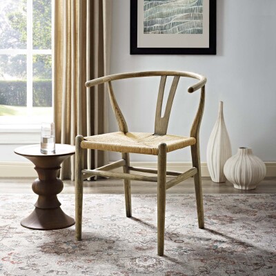 EEI-3047-GRY Amish Dining Wood Side Chair