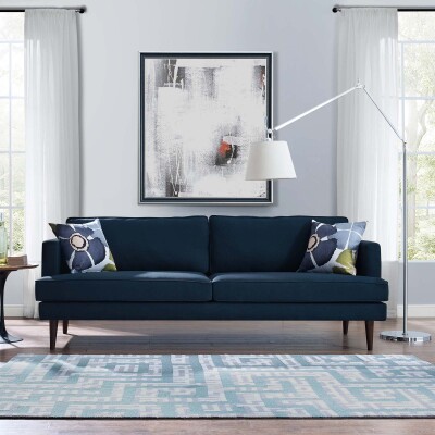 EEI-3057-BLU Agile Upholstered Fabric Sofa Blue