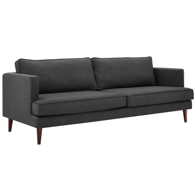 EEI-3057-GRY Agile Upholstered Fabric Sofa Gray