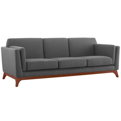 EEI-3062-GRY Chance Upholstered Fabric Sofa Gray