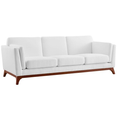 EEI-3062-WHI Chance Upholstered Fabric Sofa White