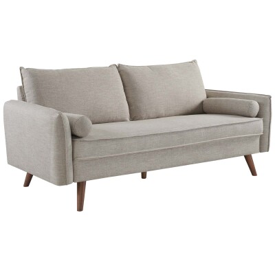 EEI-3092-BEI Revive Upholstered Fabric Sofa Beige