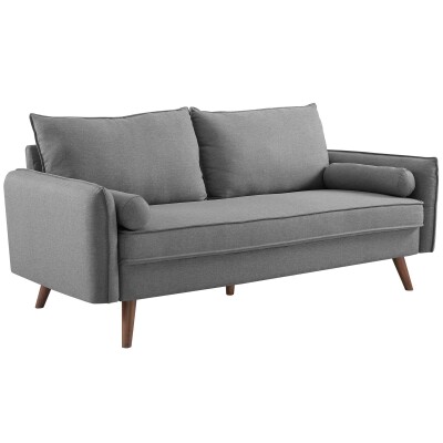 EEI-3092-LGR Revive Upholstered Fabric Sofa Light Gray