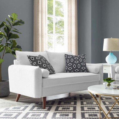 EEI-3092-WHI Revive Upholstered Fabric Sofa White