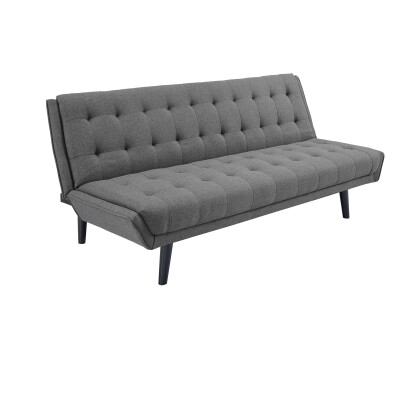 EEI-3093-GRY Glance Tufted Convertible Fabric Sofa Bed Gray