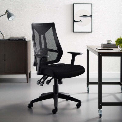 EEI-3191-BLK Extol Mesh Office Chair Black