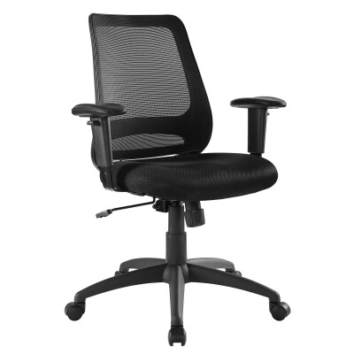 EEI-3195-BLK Forge Mesh Office Chair Black