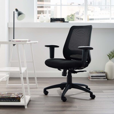 EEI-3195-BLK Forge Mesh Office Chair Black