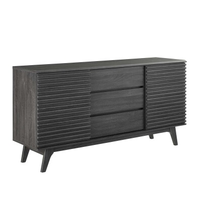 EEI-3344-CHA Render 63" Sideboard Buffet Table or TV Stand Charcoal