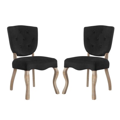 EEI-3381-BLK Array Dining Side Chair (Set of 2) Black
