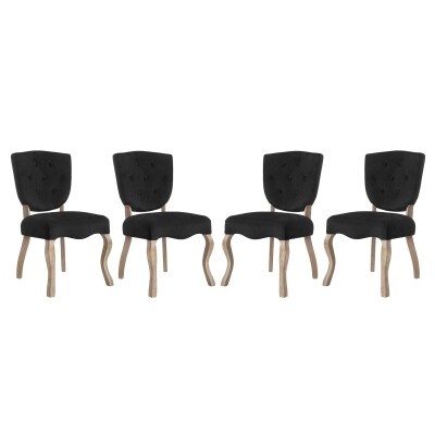 EEI-3382-BLK Array Dining Side Chair (Set of 4) Black