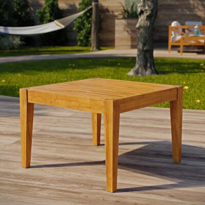 EEI-3431-NAT Northlake Outdoor Patio Premium Grade A Teak Wood Side Table Natural