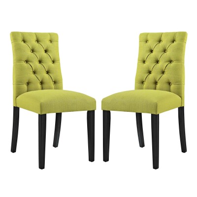 EEI-3474-WHE Duchess Dining Chair Fabric (Set of 2) Wheatgrass