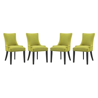 EEI-3497-WHE Marquis Dining Chair Fabric (Set of 4) Wheatgrass