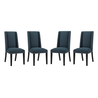 EEI-3503-AZU Baron Dining Chair Fabric (Set of 4) Azure