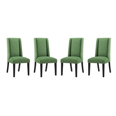 EEI-3503-GRN Baron Dining Chair Fabric (Set of 4) Green
