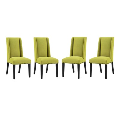 EEI-3503-WHE Baron Dining Chair Fabric (Set of 4) Wheatgrass