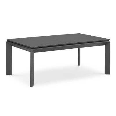 EEI-3570-SLA Riverside Aluminum Outdoor Patio Coffee Table Gray