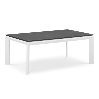 EEI-3570-WHI Riverside Aluminum Outdoor Patio Coffee Table White