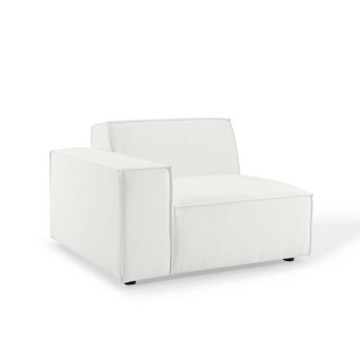 EEI-3869-WHI Restore Left-Arm Sectional Sofa Chair in White