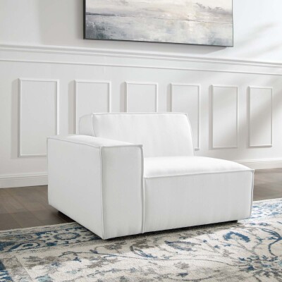 EEI-3869-WHI Restore Left-Arm Sectional Sofa Chair in White
