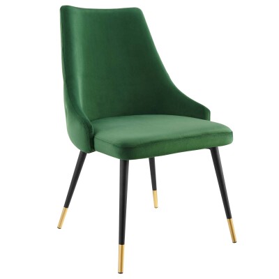 EEI-3907-EME Adorn Tufted Performance Velvet Dining Side Chair in Emerald