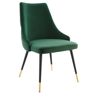 EEI-3907-GRN Adorn Tufted Performance Velvet Dining Side Chair in Green
