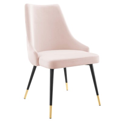 EEI-3907-PNK Adorn Tufted Performance Velvet Dining Side Chair in Pink
