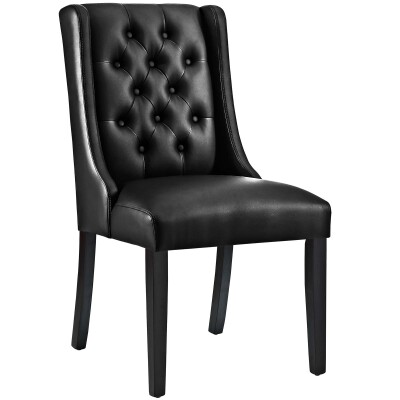 EEI-3923-BLK Baronet Vinyl Dining Chair Black