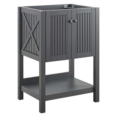 EEI-3942-GRY Steam 23" Bathroom Vanity Cabinet (Sink Basin Not Included) Gray