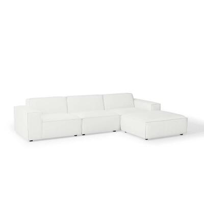 EEI-4113-WHI Restore 4 Piece Sectional Sofa in White