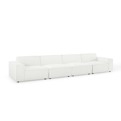 EEI-4114-WHI Restore 4 Piece Sectional Sofa in White