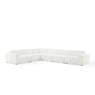 EEI-4119-WHI Restore 6 Piece Sectional Sofa in White