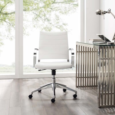 EEI-4136-WHI Jive Mid Back Office Chair White