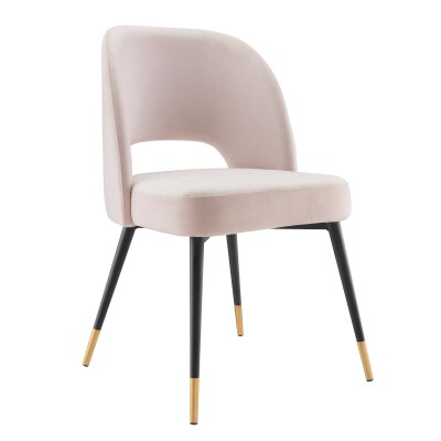 EEI-4212-PNK Rouse Performance Velvet Dining Side Chair Pink
