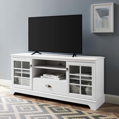EEI-4585-WHI Pacific 59" TV Stand White