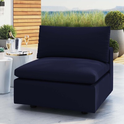EEI-4905-NAV Commix Sunbrella® Outdoor Patio Armless Chair