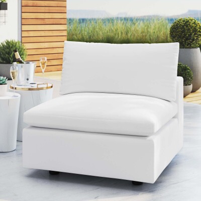 EEI-4905-WHI Commix Sunbrella® Outdoor Patio Armless Chair
